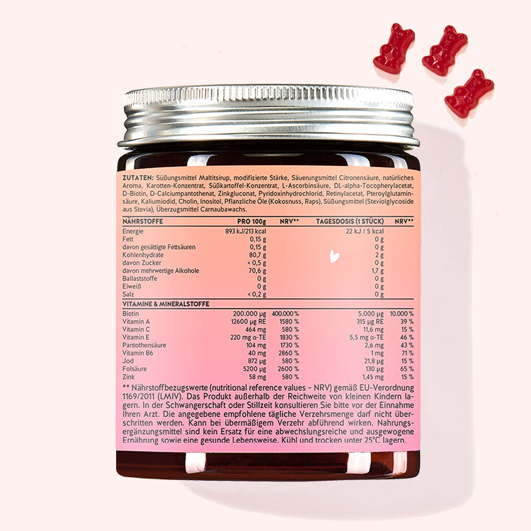4 Monatskur Ah-Mazing Hair (zuckerfrei)- für Haare, Haut & Nägel