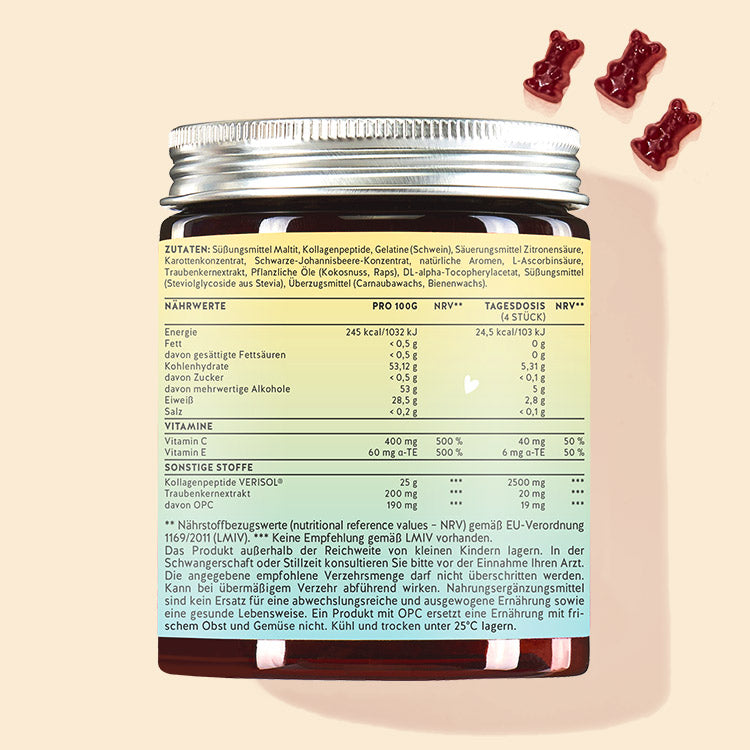 3 Monatskur Bootylicious Shape mit Kollagen & OPC & Vitamin C - für normale Kollagenbildung