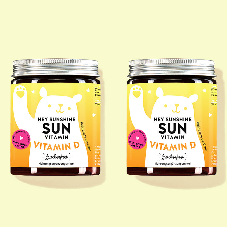 4 Monatskur Hey Sunshine Sun Vitamins mit Vitamin D von Bears with Benefits für das Immunsystem, Knochen und Muskeln